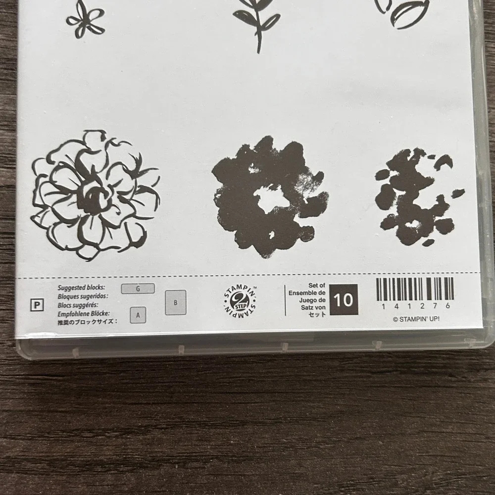 Stampin Up Floral Clear Stamp Set Bundle What I Love & Avant Garden Card‎ Craft